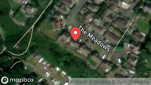 Map showing GAREY WYLLIN, 13, THE MEADOWS, KIRK MICHAEL, ISLE OF MAN, IM6 1EU