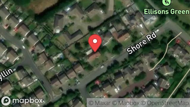 Map showing THE LEYMONDS, SHORE ROAD, KIRK MICHAEL, ISLE OF MAN, IM6 1HA