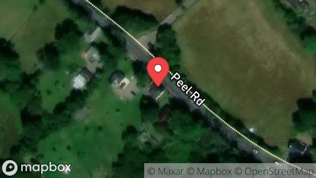 Map showing MEADOWSIDE COTTAGE, MAIN ROAD, GREEBA, ISLE OF MAN, IM4 2DU