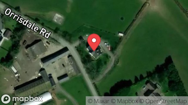 Map showing ORRISDALE FARM, ORRISDALE ROAD, BALLASALLA, ISLE OF MAN, IM9 3AE