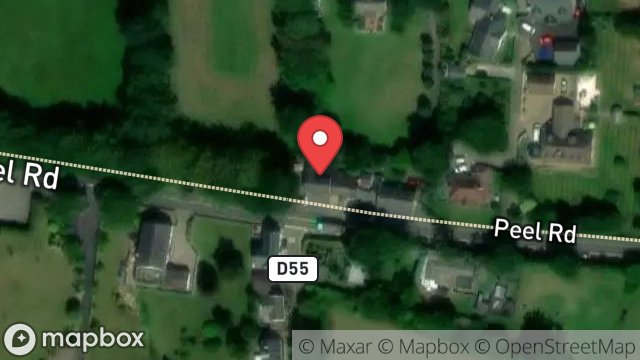 Map showing KERROWCHORD, MAIN ROAD, GREEBA, ISLE OF MAN, IM4 3LD