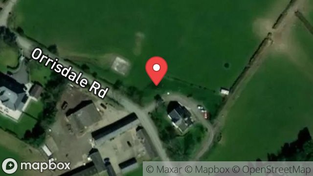 Map showing PLOT B, FIELD 432135, ORRISDALE ROAD, BALLASALLA, ISLE OF MAN, IM9 3AE