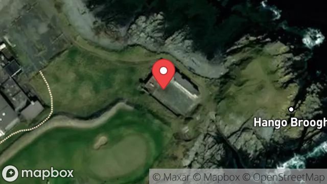 Map showing SWIMMING POOL SITE, GOLF LINKS HOTEL, FORT ISLAND, CASTLETOWN, ISLE OF MAN, IM9 1UA