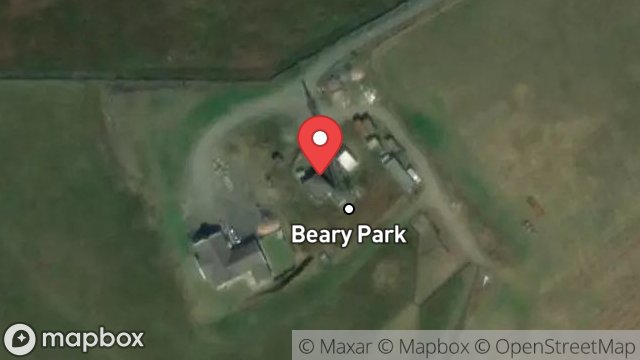 Map showing AQIVA, ARQVIA TELEVISION MAST BEARY PEARK 13711, MILL ROAD, GREEBA, ISLE OF MAN, IM4 3LB