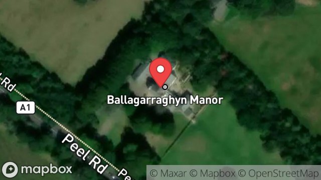 Map showing BALLAGARRAGHYN MANOR, MAIN ROAD, ST. JOHNS, ISLE OF MAN, IM4 3LH