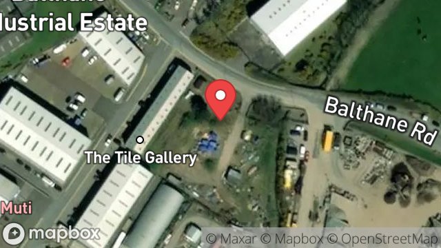 Map showing BULK GAS STORAGE INSTALLATION, BALTHANE INDUSTRIAL ESTATE, BALTHANE, BALLASALLA, ISLE OF MAN, IM9 2AL
