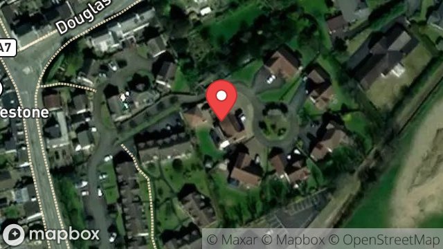 Map showing 8, THE WILLOWS, BALLASALLA, ISLE OF MAN, IM9 2EW