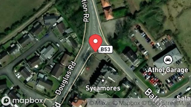 Map showing IVY DENE, DOUGLAS ROAD, BALLASALLA, ISLE OF MAN, IM9 2DN