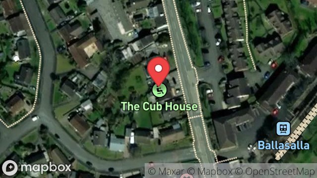 Map showing BANK, STATION ROAD, BALLASALLA, ISLE OF MAN, IM9 2DD