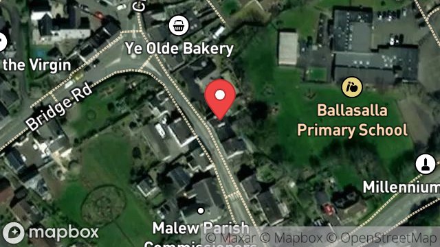 Map showing 2, WESLEY TERRACE, BALLASALLA, ISLE OF MAN, IM9 2DB