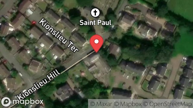 Map showing THE CRAFT CENTRE, KIONSLIEU HILL, FOXDALE, ISLE OF MAN, IM4 3HB
