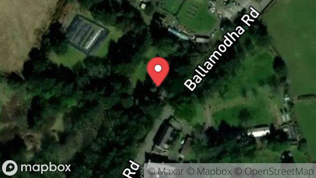 Map showing THE GATE, BAYRAUYR ROAD, BALLAMODHA, BALLASALLA, ISLE OF MAN, IM9 3AT