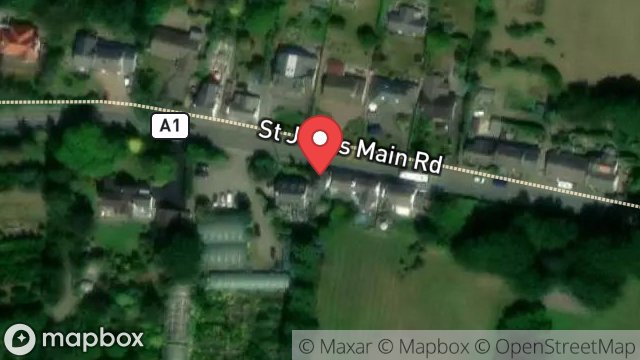 Map showing ASHLEIGH, BALLACRAINE, ST. JOHNS, ISLE OF MAN, IM4 3LS