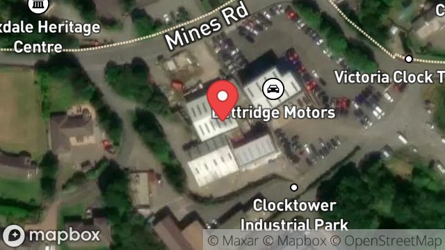 Map showing ST. JOHNS STEEL SERVICES, OLD BRICK WORKS, MINES ROAD, FOXDALE, ISLE OF MAN, IM4 3EX