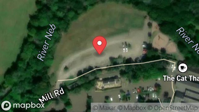 Map showing CAR PARK, TYNWALD MILLS ROAD, ST JOHNS, ISLE OF MAN, IM4 3AB