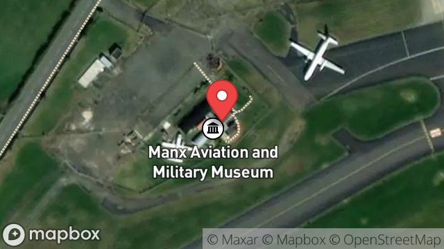Map showing THE BUNGALOW, RONALDSWAY AIRPORT, BALLASALLA, ISLE OF MAN, IM9 2AT