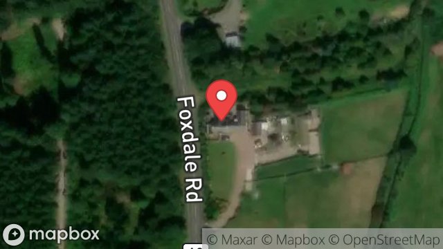 Map showing THE CROIT, BARRULE ROAD, FOXDALE, ISLE OF MAN, IM4 3ES