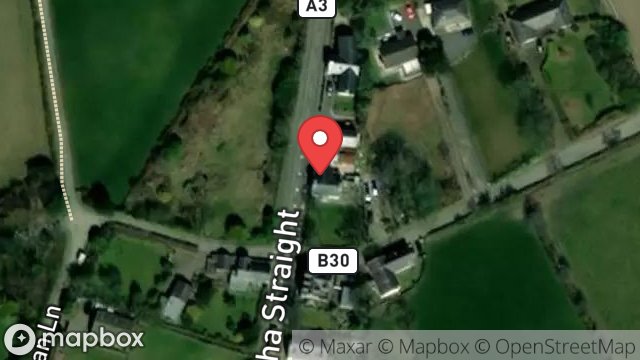 Map showing BALLAMODHA HOUSE, BALLAMODHA STRAIGHT, BALLAMODHA, BALLASALLA, ISLE OF MAN, IM9 3AY