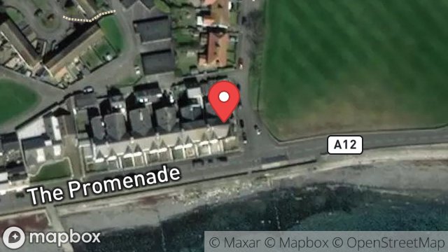 Map showing 1, THE PROMENADE, CASTLETOWN, ISLE OF MAN, IM9 1BJ