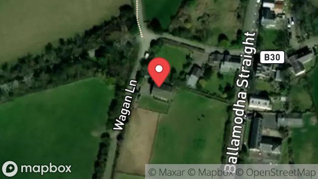 Map showing AGRICULTURAL BUILDING, WIGAN LANE, BALLAMODHA, BALLASALLA, ISLE OF MAN, IM9 3EN