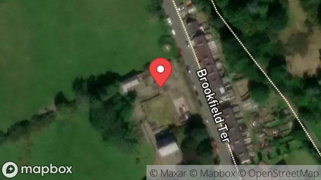 Map showing OUTBUILDINGS, BROOKFIELD HOUSE, MAIN ROAD, FOXDALE, ISLE OF MAN, IM4 3EB