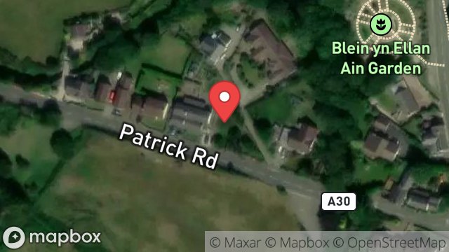 Map showing LAND ADJACENT TO, KERROWKEIL, PATRICK ROAD, ST JOHNS, ISLE OF MAN, IM4 3BN
