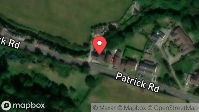 Map showing BLUEBELL COTTAGE, PATRICK ROAD, ST. JOHNS, ISLE OF MAN, IM4 3BN