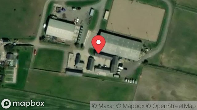 Map showing OUTBUILDINGS, CHURCH FARMHOUSE, LANE FROM MALEW ROAD TO CHURCH FARM, GREAT MEADOW, CASTLETOWN, ISLE OF MAN, IM9 4EB