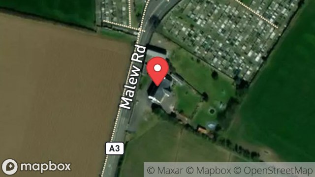 Map showing BALLAQUESTON, MALEW ROAD, BALLASALLA, ISLE OF MAN, IM9 3DJ