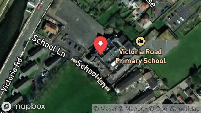 Map showing ISLE OF MAN EDUCATION, VICTORIA ROAD SCHOOL, SCHOOL LANE, CASTLETOWN, ISLE OF MAN, IM9 1BA