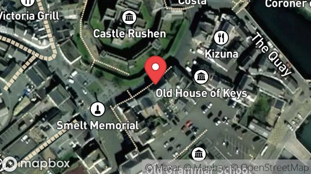 Map showing STANLEY HOUSE, 7, CASTLE STREET, CASTLETOWN, ISLE OF MAN, IM9 1LF
