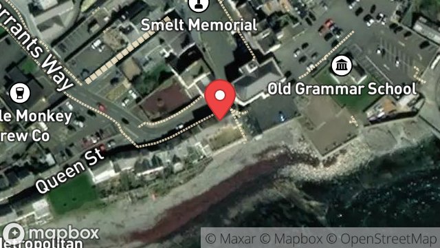 Map showing 1, QUEEN STREET, CASTLETOWN, ISLE OF MAN, IM9 1PB