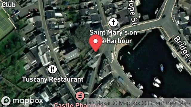 Map showing 15, BANK STREET, CASTLETOWN, ISLE OF MAN, IM9 1AT