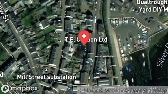 Map showing STABLES & STORE, HOPE STREET, CASTLETOWN, ISLE OF MAN, IM9 1AP