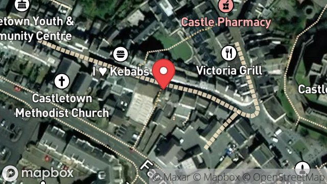 Map showing 9, ARBORY STREET, CASTLETOWN, ISLE OF MAN, IM9 1LH