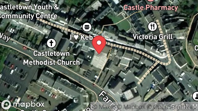 Map showing SUPERMARKET, ARBORY STREET, CASTLETOWN, ISLE OF MAN, IM9 1LH
