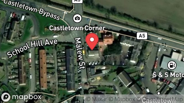 Map showing 2 NORTHCROFT, MALEW STREET, CASTLETOWN, ISLE OF MAN, IM9 1LT