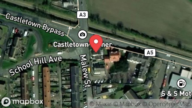 Map showing ROSE CROFT, MALEW STREET, CASTLETOWN, ISLE OF MAN, IM9 1LT