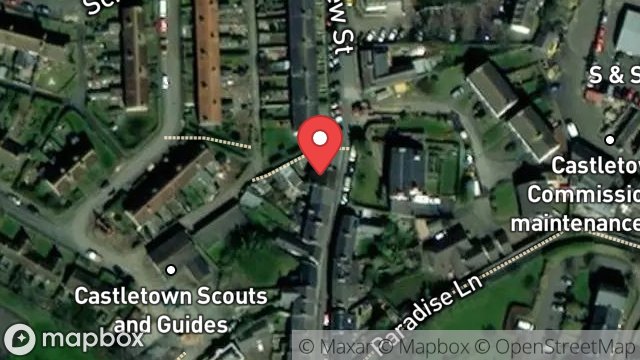 Map showing 129, MALEW STREET, CASTLETOWN, ISLE OF MAN, IM9 1LU