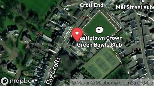 Map showing 8, THE CROFTS, CASTLETOWN, ISLE OF MAN, IM9 1LW