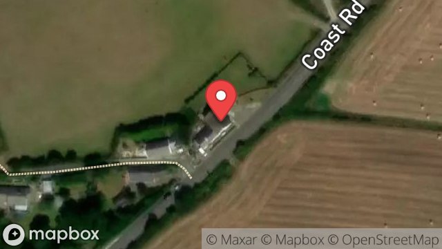 Map showing BEECH HOUSE WHITESTRAND, LHERGYDHOO, PEEL, ISLE OF MAN, IM5 2AE