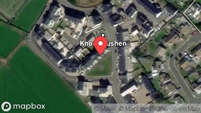 Map showing 9, KNOCK RUSHEN, SCARLETT, CASTLETOWN, ISLE OF MAN, IM9 1TQ