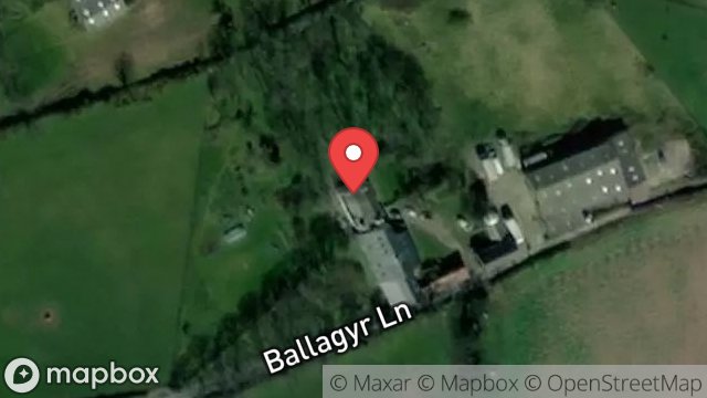 Map showing BALLAGYR FARM, BALLAGYR LANE, PEEL, ISLE OF MAN, IM5 2AD