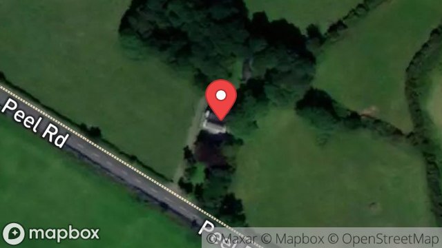 Map showing SANDHOUSE FARM, PEEL ROAD, ST. JOHNS, ISLE OF MAN, IM4 3NE