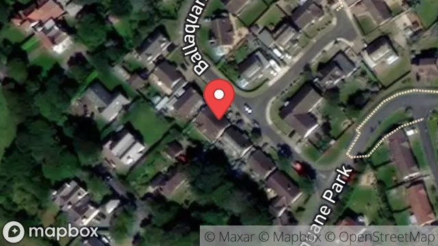 Map showing 4, BALLAQUANE PARK, PEEL, ISLE OF MAN, IM5 1PT