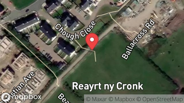 Map showing FIELDS 311825 311826 311827 314444 AND 315097, POORTOWN ROAD, PEEL, ISLE OF MAN, IM5 1GS