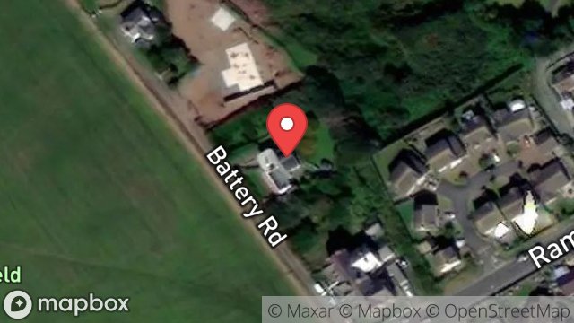 Map showing GREYSTONES, BATTERY ROAD, PEEL, ISLE OF MAN, IM5 1UD