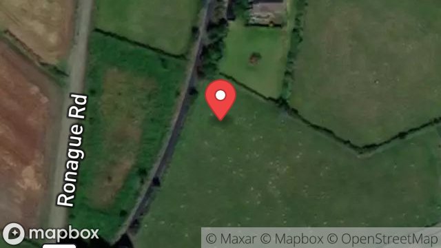 Map showing PART OF FIELD 425058, CORLEA ROAD, RONAGUE, CASTLETOWN, ISLE OF MAN, IM9 4HQ