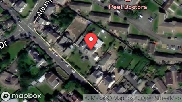 Map showing BALLAWATTLEWORTH HOUSE, TYNWALD ROAD, PEEL, ISLE OF MAN, IM5 1JP