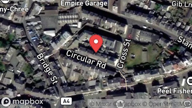 Map showing 11, CIRCULAR ROAD, PEEL, ISLE OF MAN, IM5 1ND